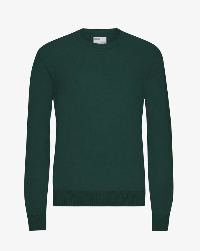 Jersey de lana merino ligera - Verde esmeralda