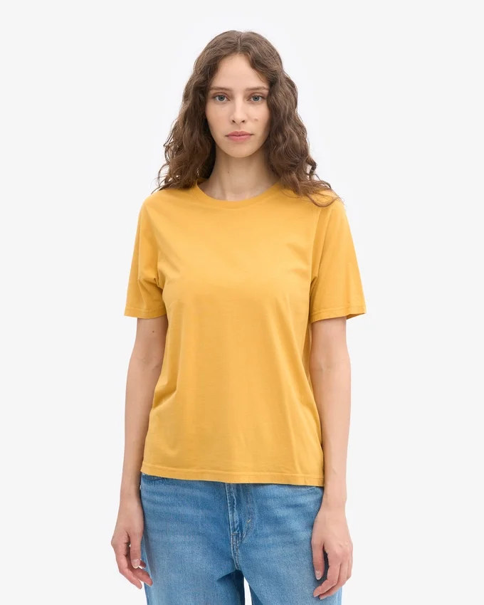 Light Organic Tee para mujer - Amarillo quemado