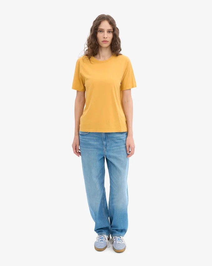Light Organic Tee para mujer - Amarillo quemado