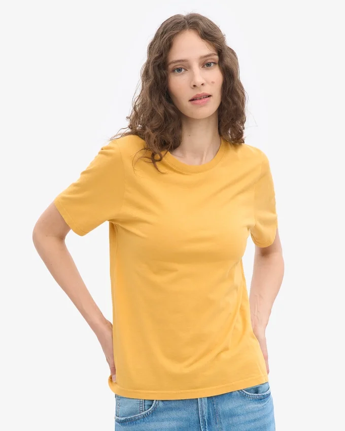 Light Organic Tee para mujer - Amarillo quemado