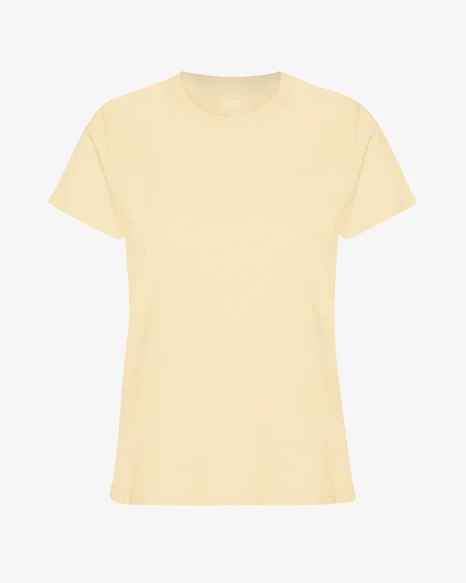 Light Organic Tee para mujer - Amarillo suave