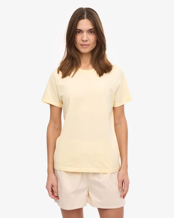 Light Organic Tee para mujer - Amarillo suave