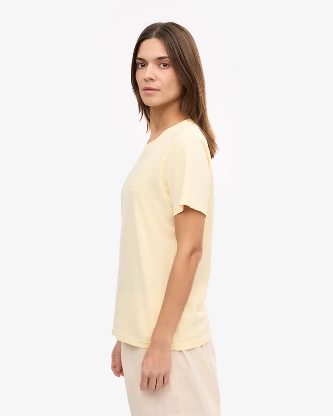 Light Organic Tee para mujer - Amarillo suave