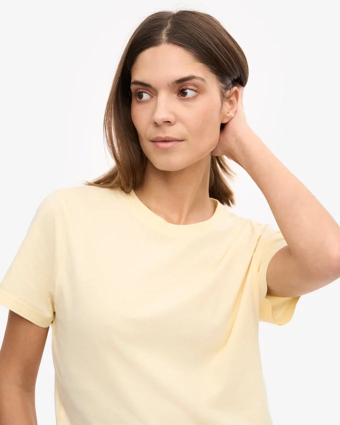 Light Organic Tee para mujer - Amarillo suave