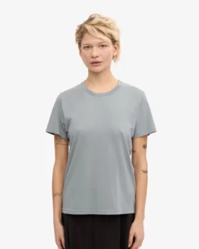 Light Organic Tee para mujer – Azul acero