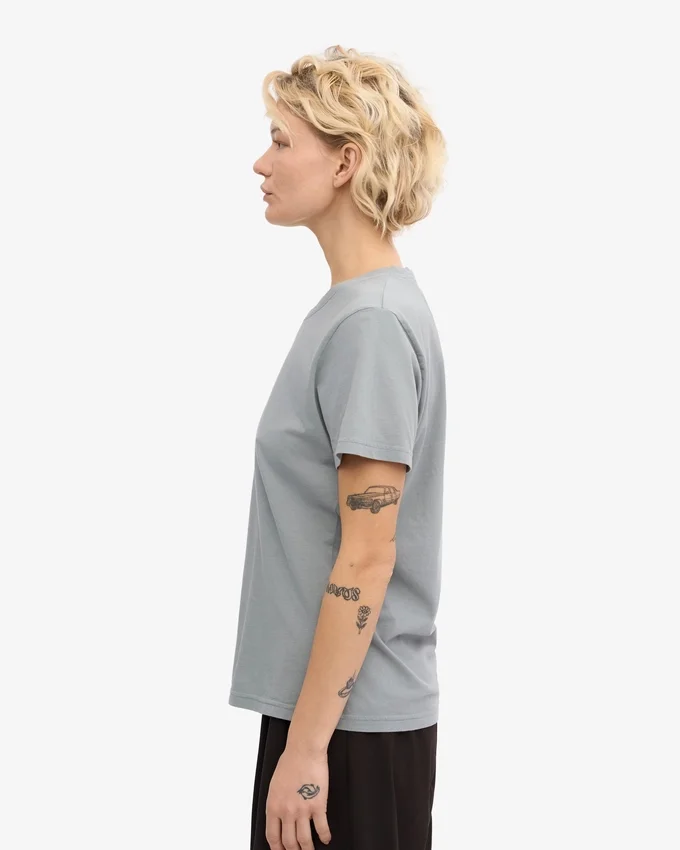 Light Organic Tee para mujer - Azul acero