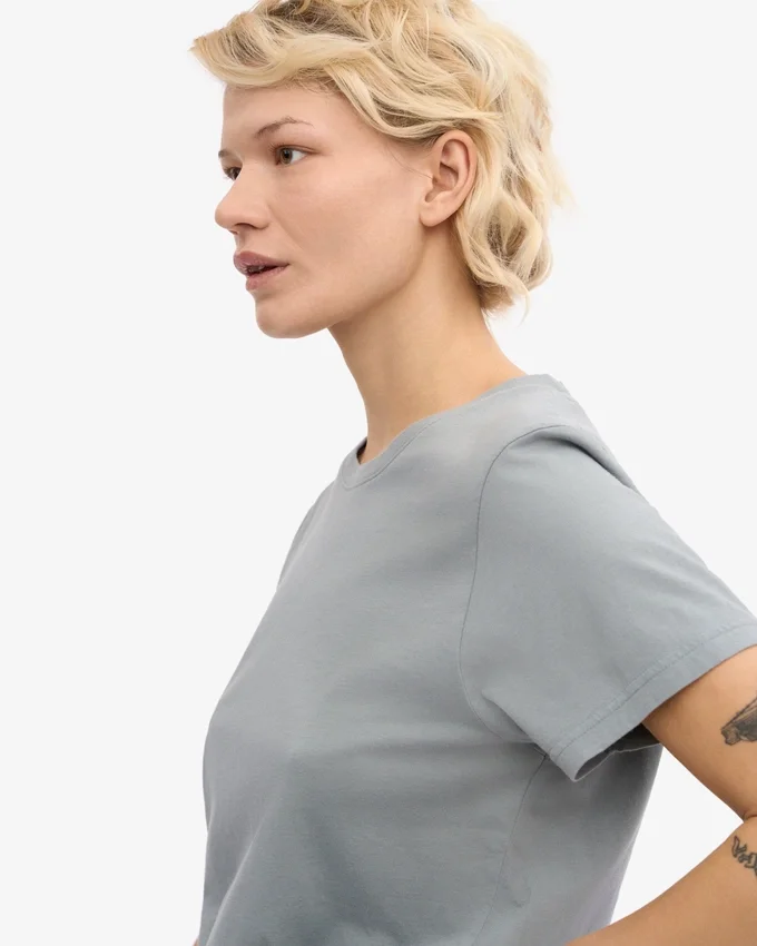 Light Organic Tee para mujer - Azul acero