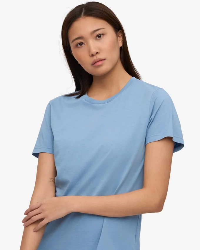 Light Organic Tee para mujer - Azul mar