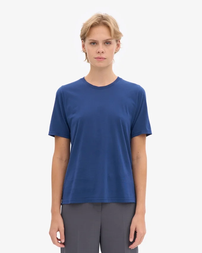 Light Organic Tee para mujer - Azul marino