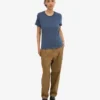 Light Organic Tee para mujer - Azul petróleo