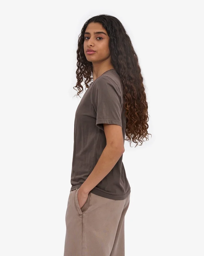Light Organic Tee para mujer - Barro descolorido