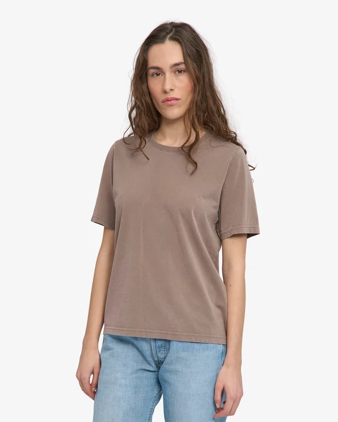 Light Organic Tee para mujer - Caqui descolorido