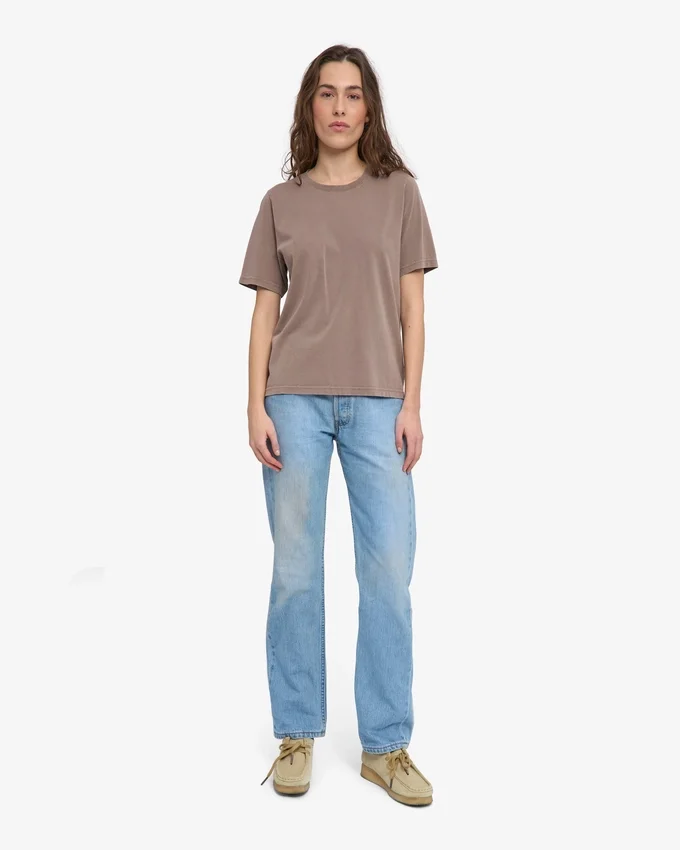 Light Organic Tee para mujer - Caqui descolorido