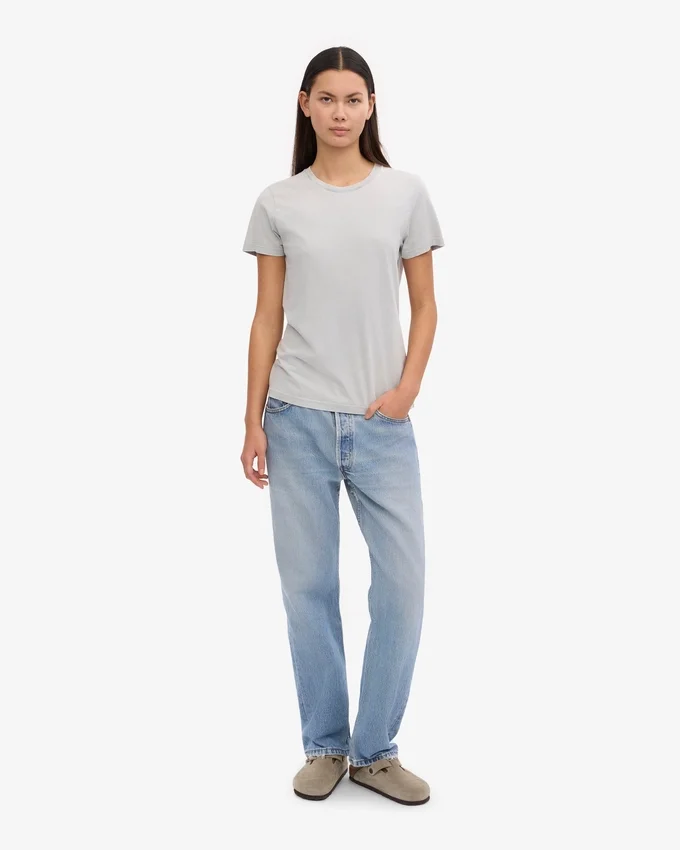 Light Organic Tee para mujer - Gris deslavado