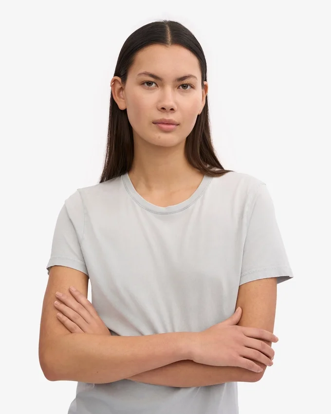 Light Organic Tee para mujer - Gris deslavado