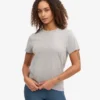 Light Organic Tee para mujer - Gris jaspeado