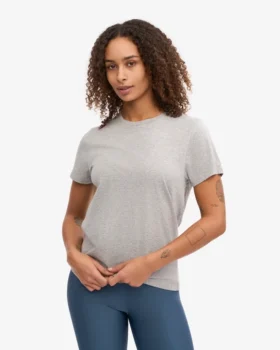 Light Organic Tee para mujer – Gris jaspeado