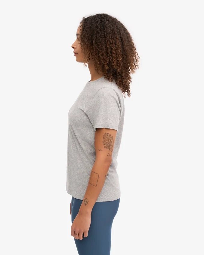 Light Organic Tee para mujer - Gris jaspeado