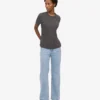 Light Organic Tee para mujer - Gris lava