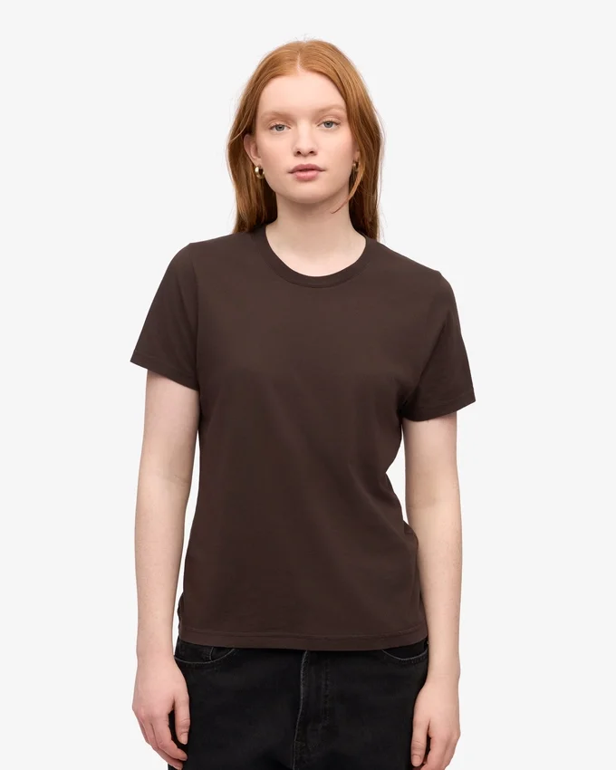 Light Organic Tee para mujer - Marrón café