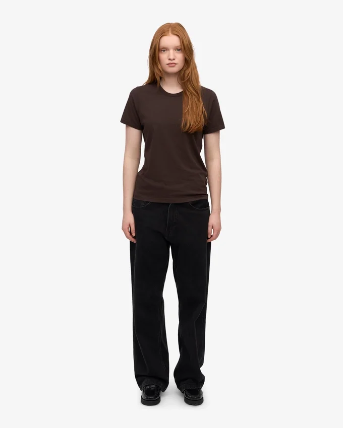 Light Organic Tee para mujer - Marrón café