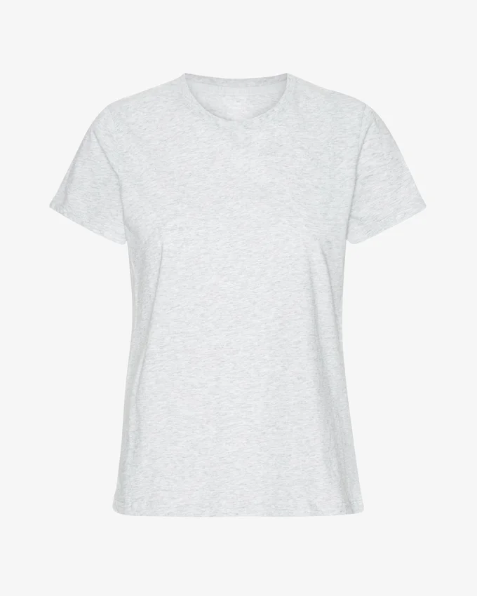 Light Organic Tee para mujer - Mezcla de nieve
