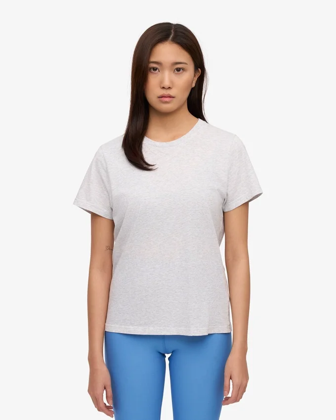 Light Organic Tee para mujer - Mezcla de nieve