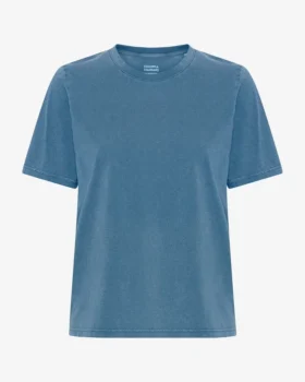 Light Organic Tee para mujer - Índigo deslavado