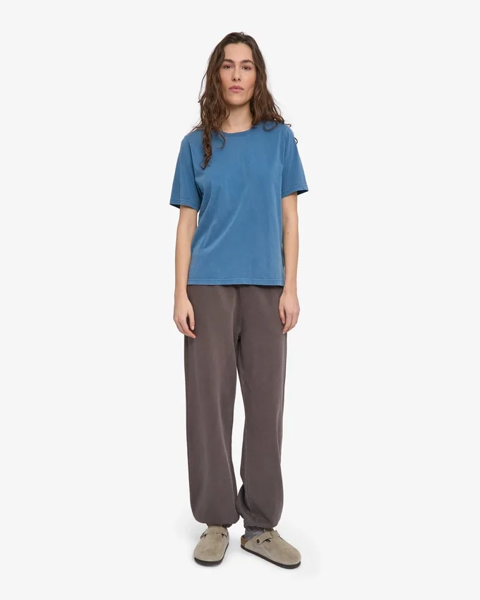 Light Organic Tee para mujer - Índigo deslavado