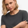 Light Organic Tee para mujer - Negro descolorido