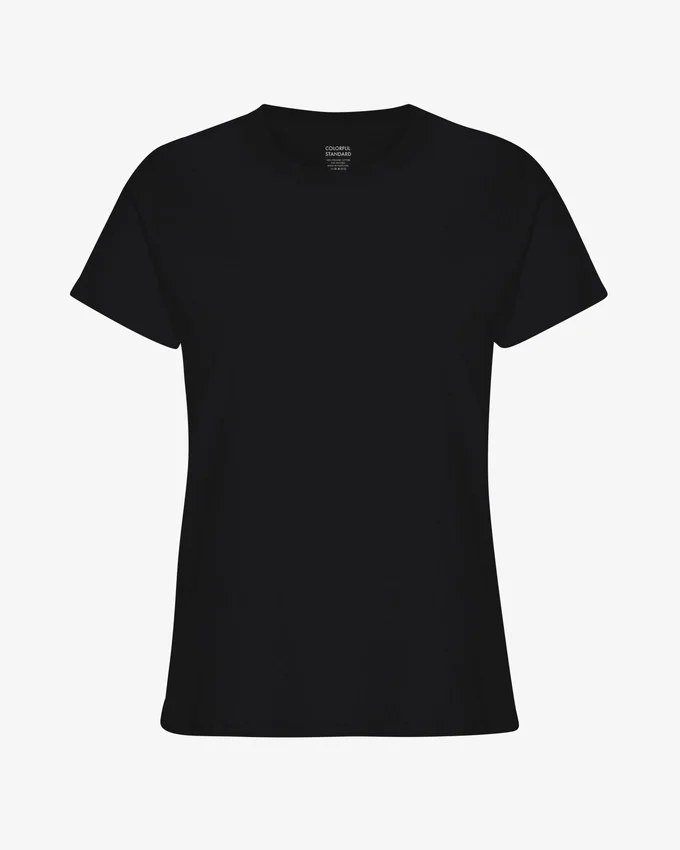 Light Organic Tee para mujer - Negro intenso