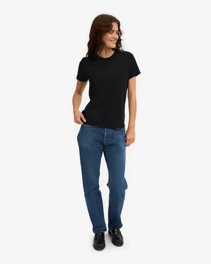 Light Organic Tee para mujer - Negro intenso