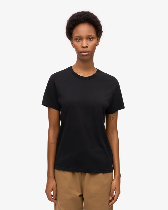 Light Organic Tee para mujer - Negro intenso