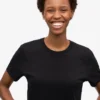Light Organic Tee para mujer - Negro intenso