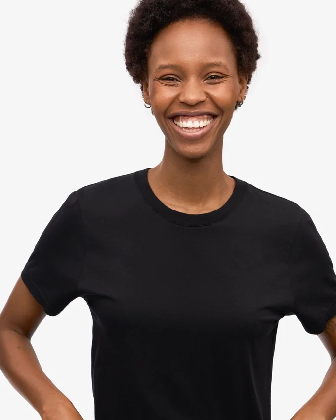 Light Organic Tee para mujer - Negro intenso