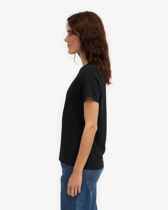 Light Organic Tee para mujer - Negro intenso
