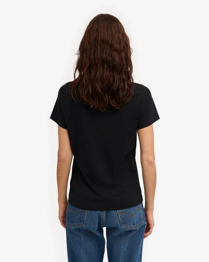 Light Organic Tee para mujer - Negro intenso