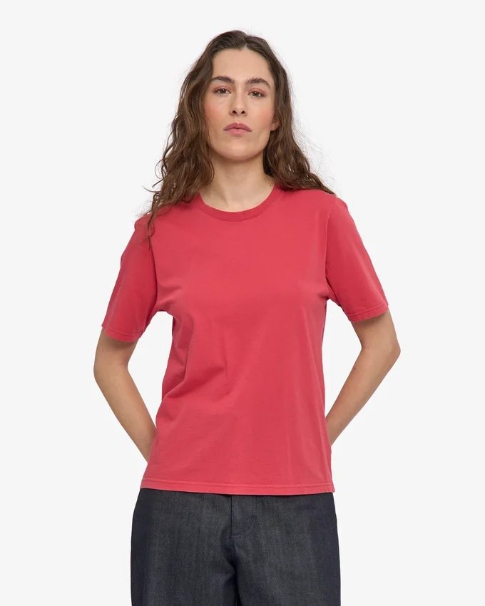 Light Organic Tee para mujer - Rojo desvaído