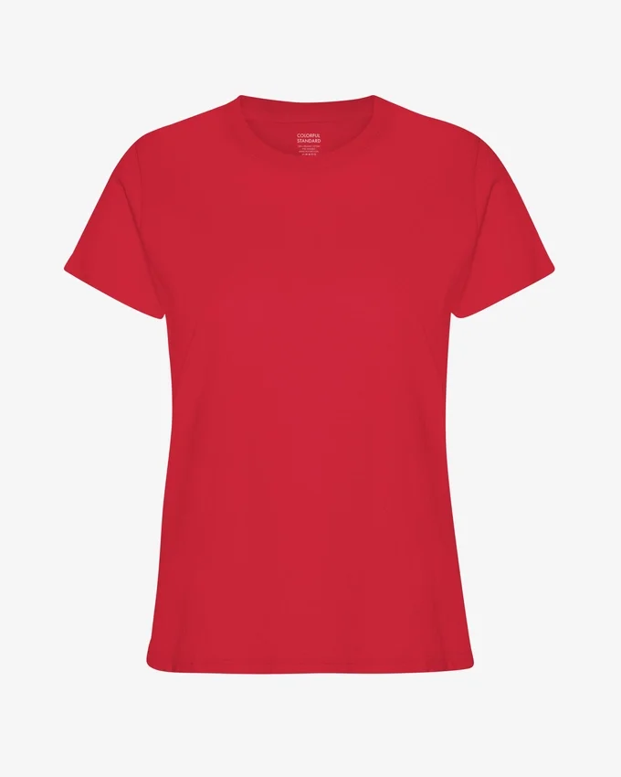 Light Organic Tee para mujer - Rojo escarlata