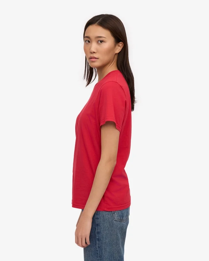 Light Organic Tee para mujer - Rojo escarlata