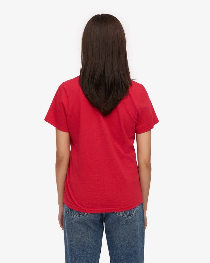 Light Organic Tee para mujer - Rojo escarlata