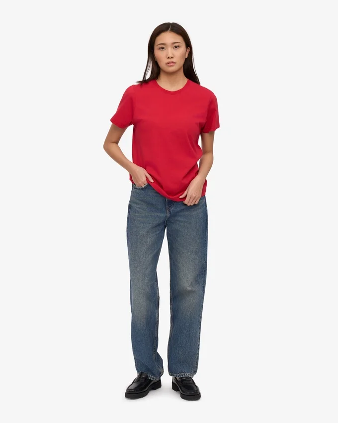 Light Organic Tee para mujer - Rojo escarlata