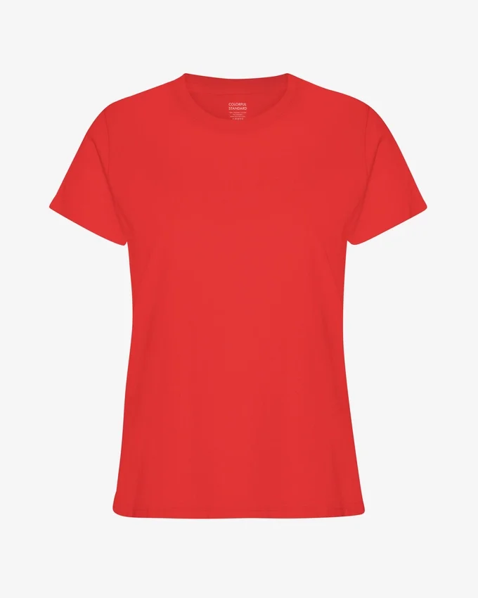 Light Organic Tee para mujer - Rojo mandarina