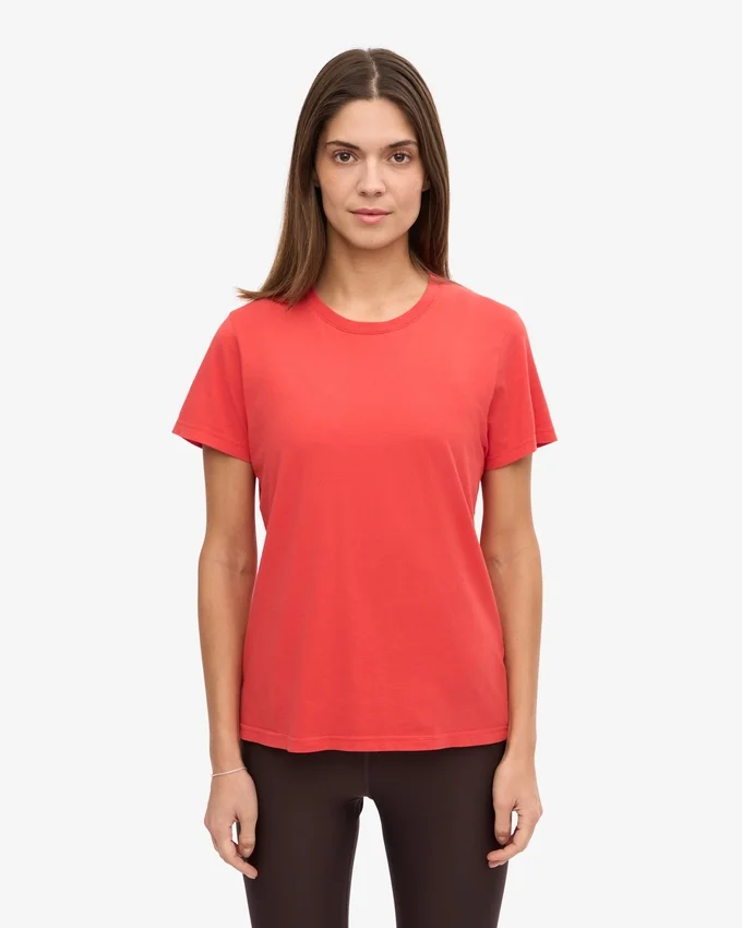 Light Organic Tee para mujer - Rojo mandarina
