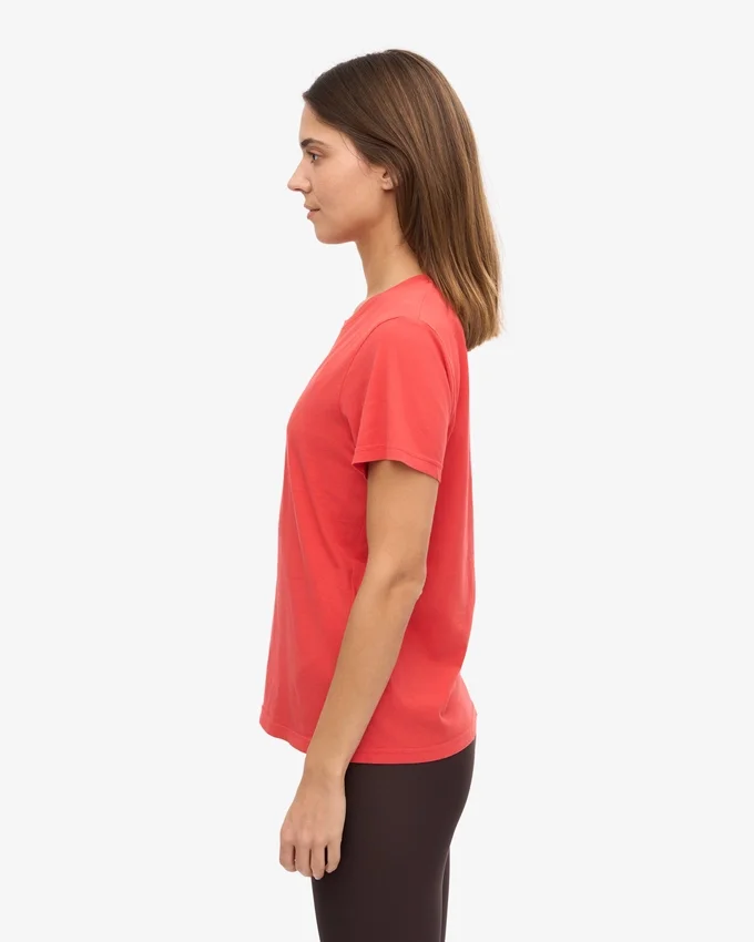 Light Organic Tee para mujer - Rojo mandarina