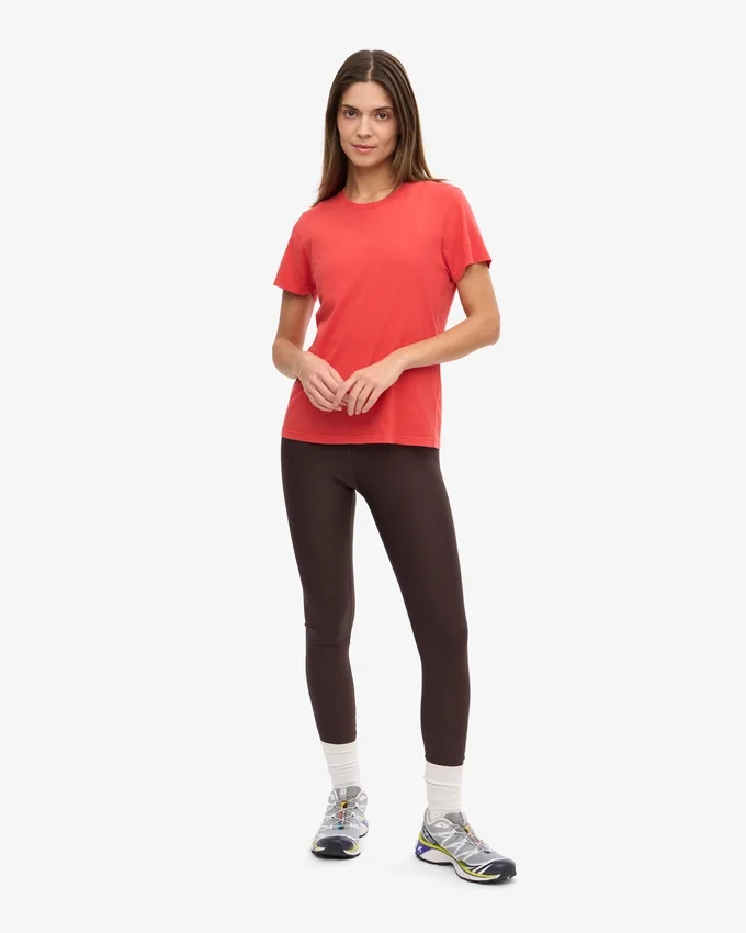 Light Organic Tee para mujer - Rojo mandarina