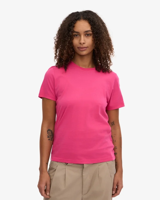 Light Organic Tee para mujer - Rosa chicle