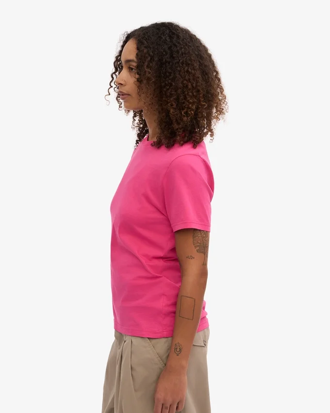 Light Organic Tee para mujer - Rosa chicle