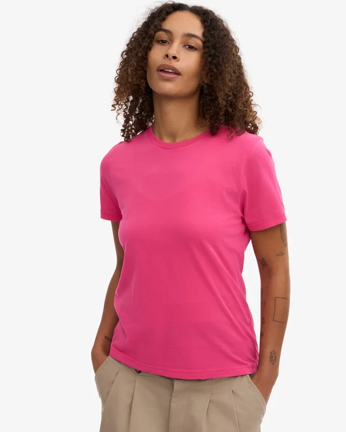 Light Organic Tee para mujer - Rosa chicle