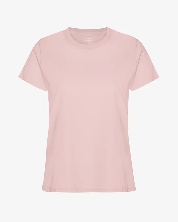 Light Organic Tee para mujer - Rosa descolorido